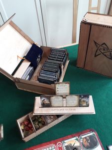 Arkham Horror: The Card Game – Basically Wooden Book Box with Token Box