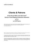RPG Item: URD5-I04-MMB3: Clients & Patrons