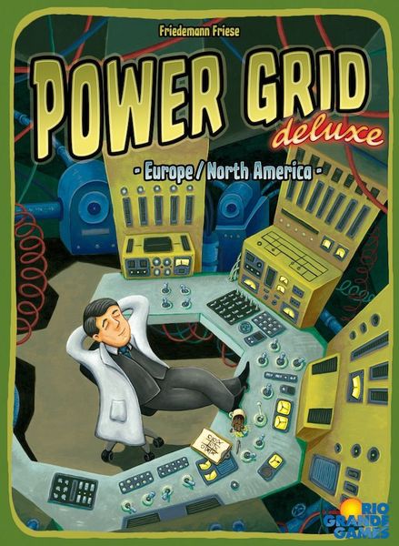 Power Grid deluxe, Cover of the English edition, Rio Grande Games, 2014