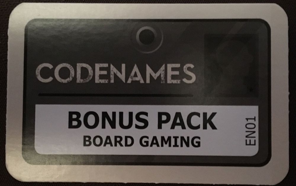 NEW CODENAMES BOARD GAME PROMO BONUS PACK 10x 2-SIDED CARDS 