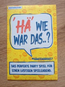 'Hä' Wie war das..? Musterpackung