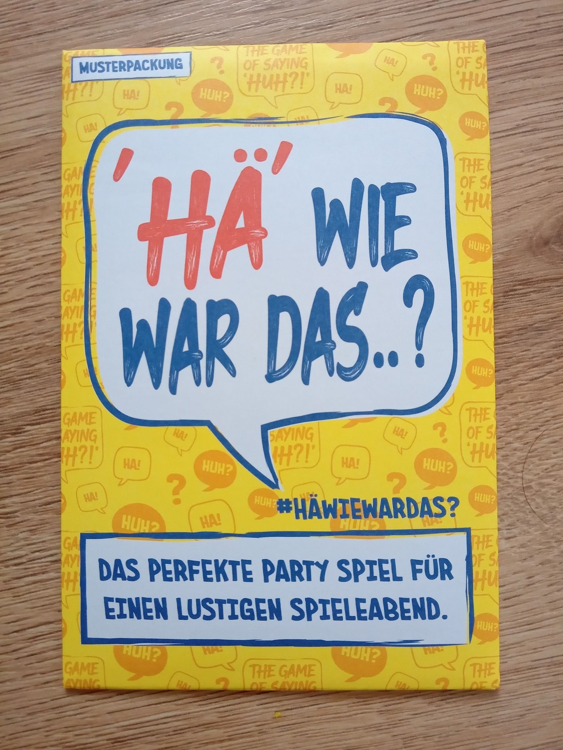 'Hä' Wie war das..? Musterpackung