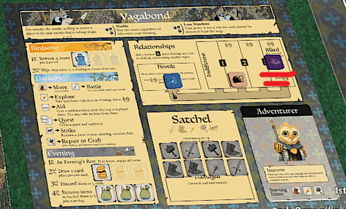 Garderobe Ultimate hierarki The Vagagoon: an interactive variant of the aid system in which vagabond  earns Items by fulfilling requests given by the other factions |  BoardGameGeek