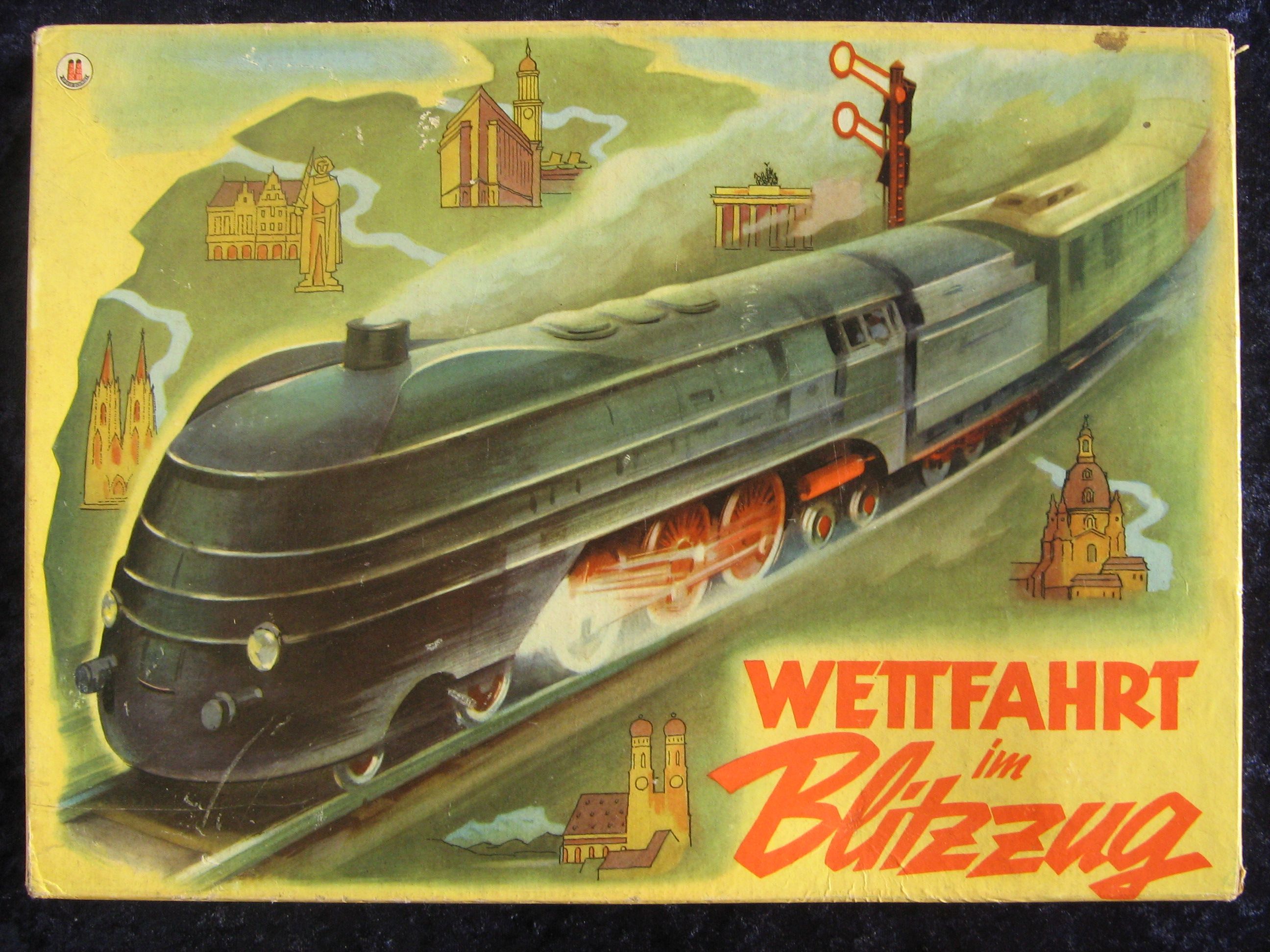 Wettfahrt im Blitzzug