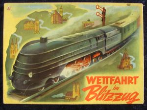 Wettfahrt im Blitzzug