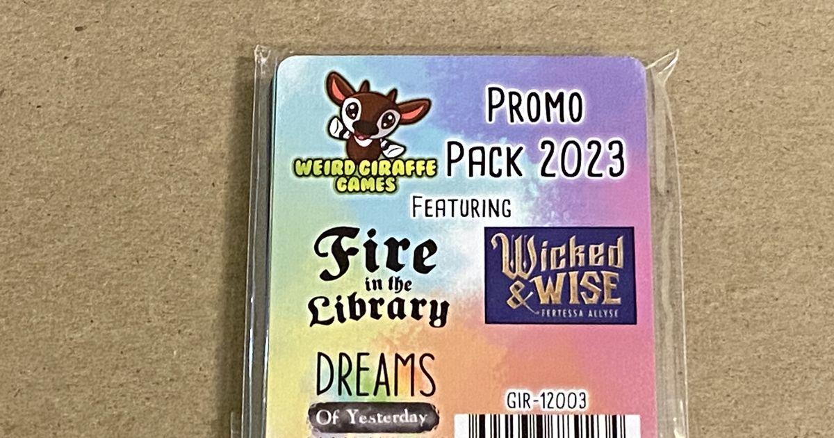 Weird Giraffe Games Promo Pack 2023 Board Game BoardGameGeek