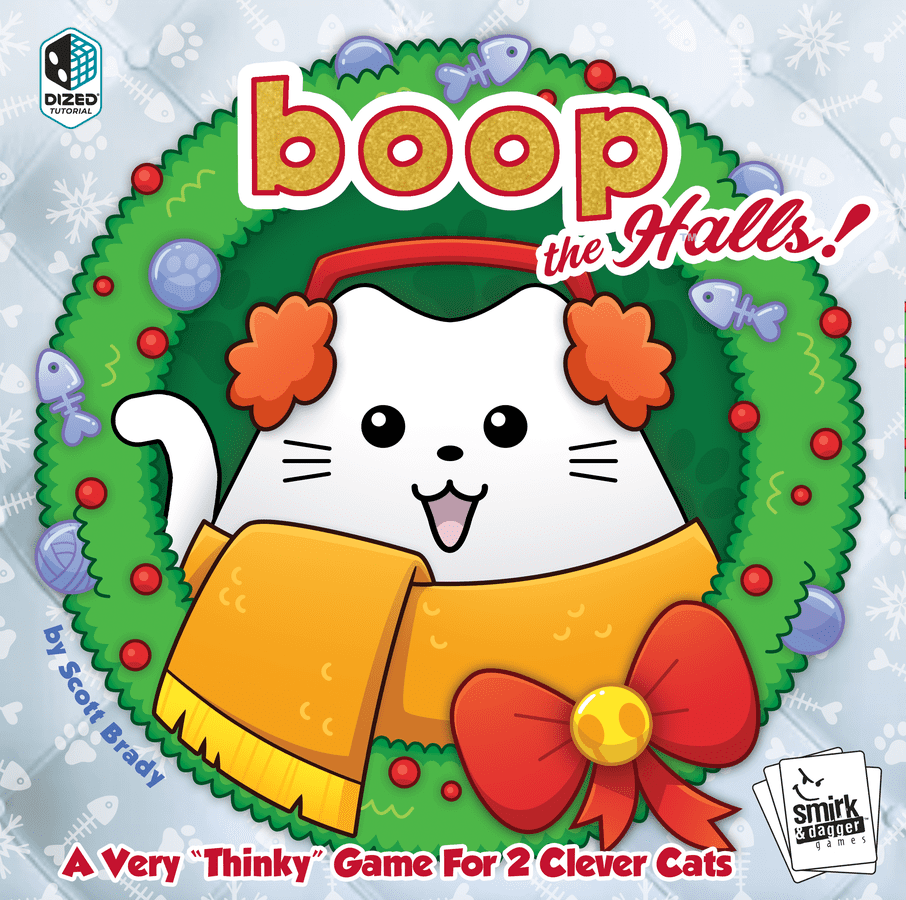 boop the Halls! gioco da tavolo astratto per 2 giocatori - copertina ufficiale Smirk & Dagger Games