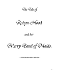 RPG Item: The Tale of Robyn Hood and Her Merry Band of Maids