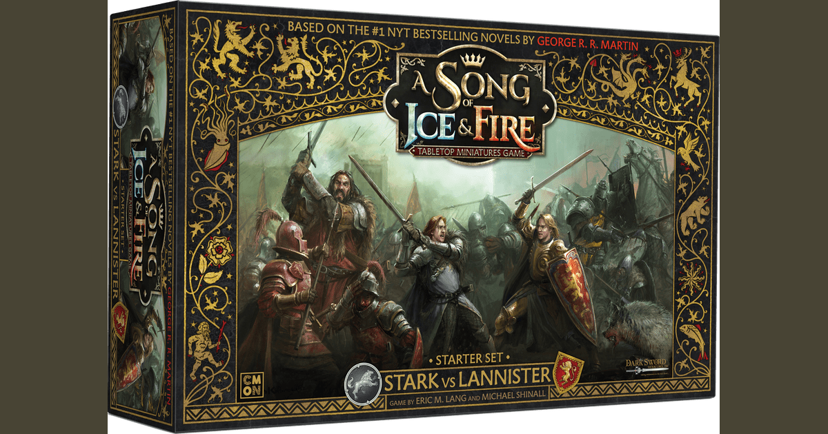 a song of ice and fire tabletop miniatures game stark vs lannister