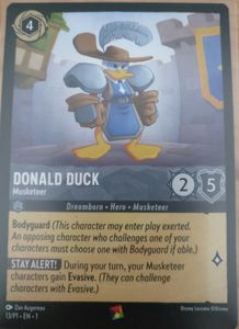 Disney Lorcana: Donald Duck Musketeer Promo | Board Game | BoardGameGeek