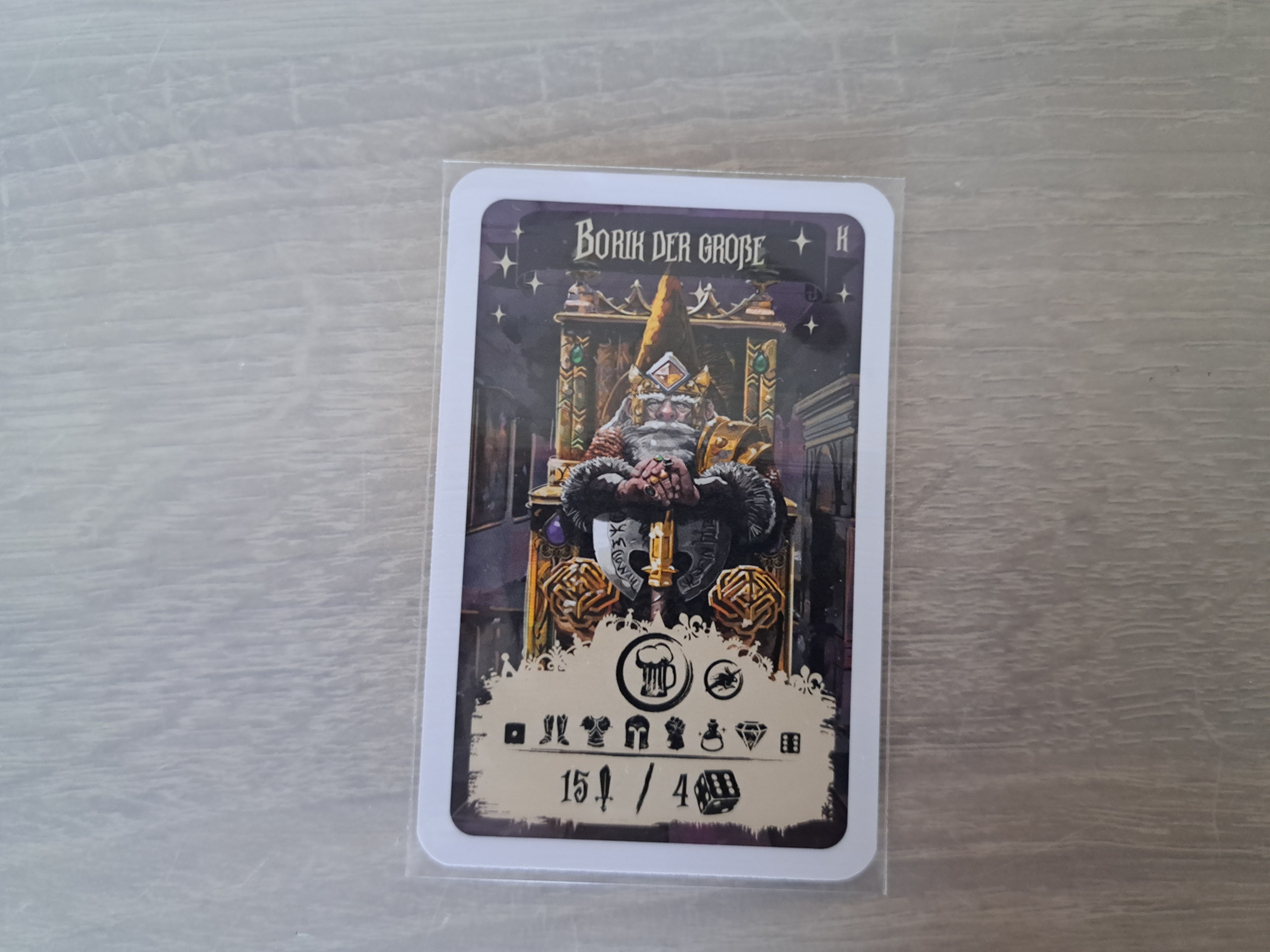 Kingscraft: Zwergenkönig Borik / Borik der Große Promo Card cover art