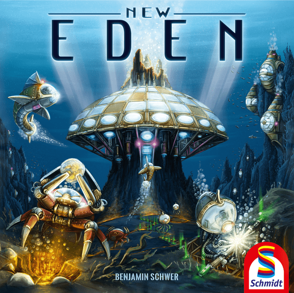 New Eden, Schmidt Spiele, 2023 — front cover (image provided by the publisher)