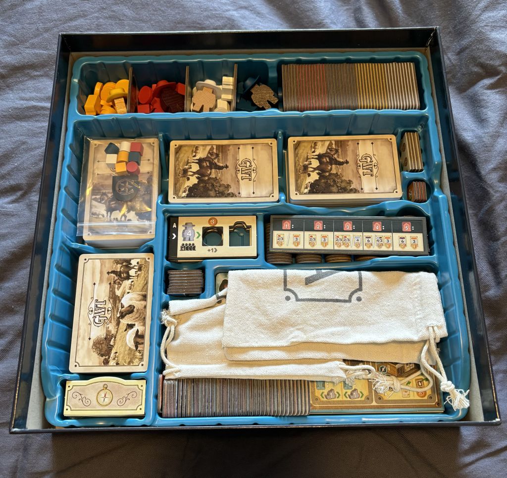 My storage tweaks. — Photo by hrhtomas on BoardGameGeek