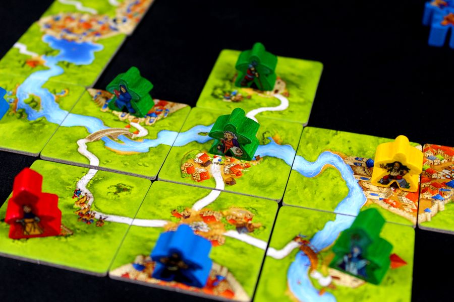 A game of Carcassonne: 20th Anniversary Edition!