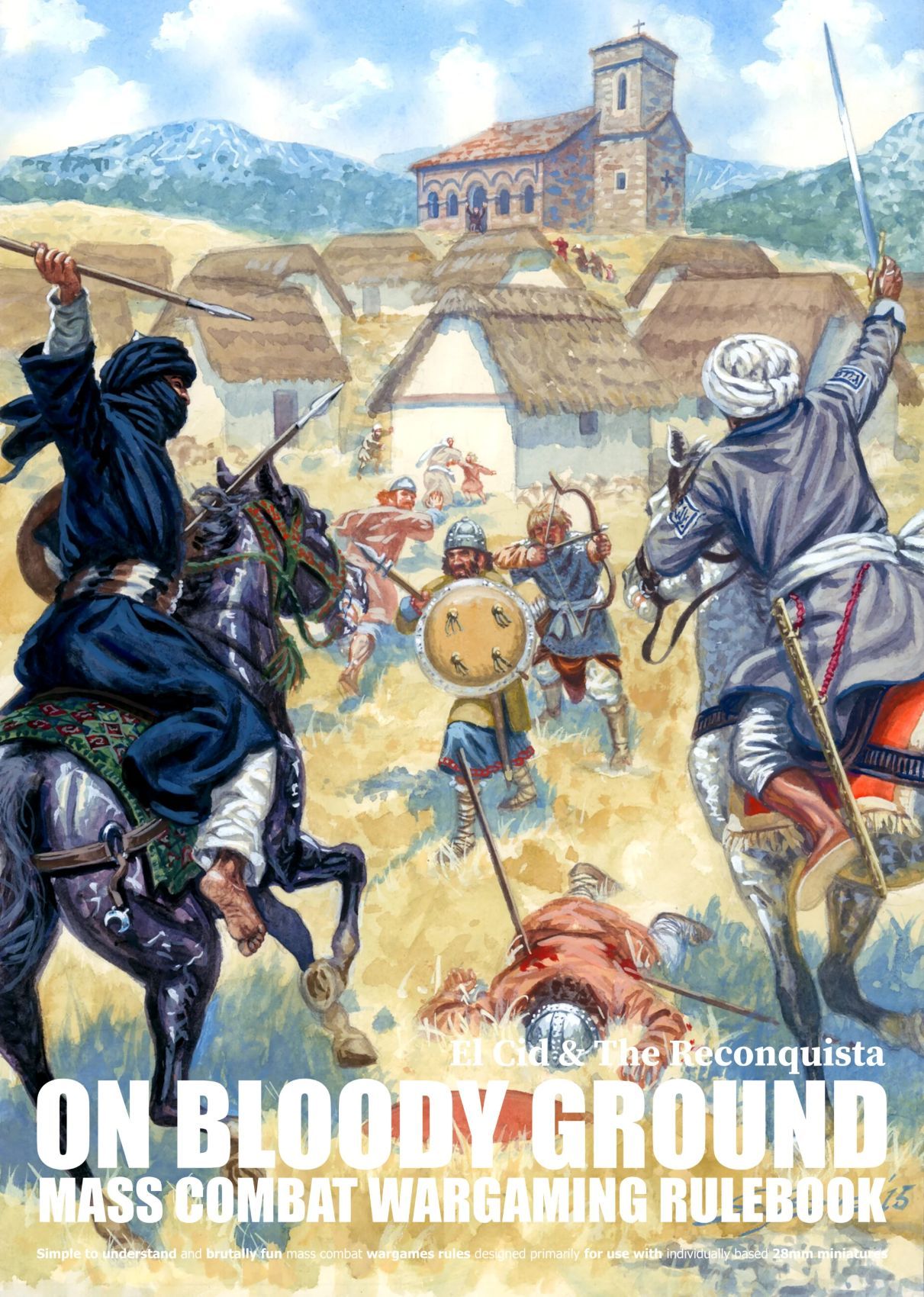 Cover art for On Bloody Ground: El Cid & The Reconquista – Mass Combat Wargaming Rulebook