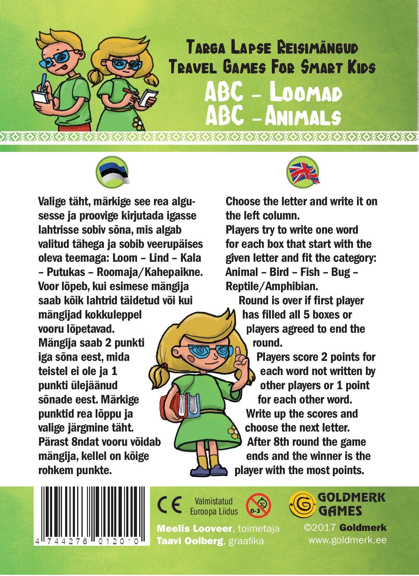Coperta ABC: Animals