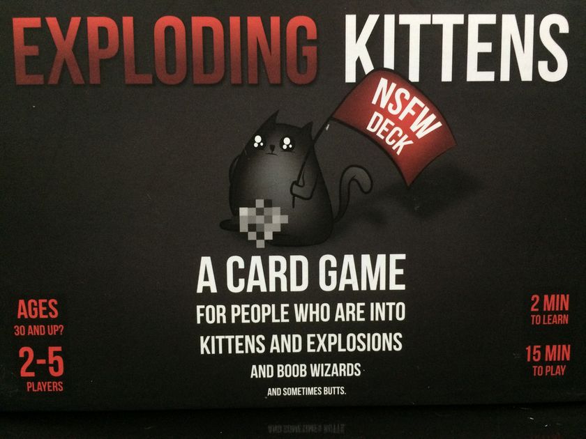 NSFW Edition Explicit Content-English Version Exploding Kittens 