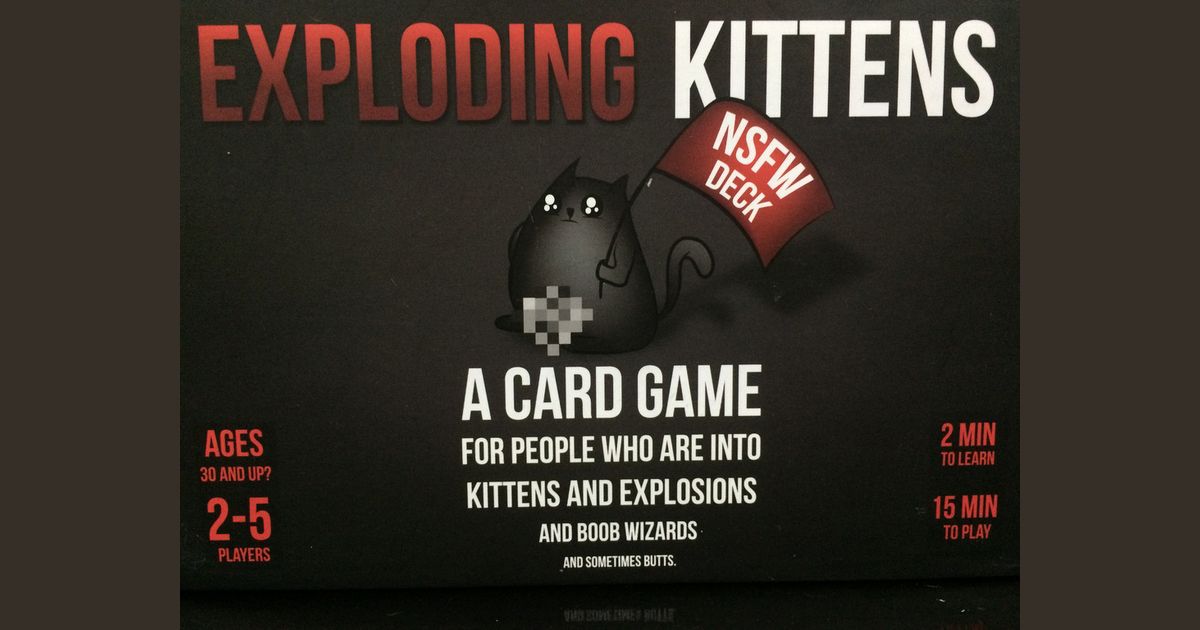 Exploding Kittens NSFW Edition Explicit Content