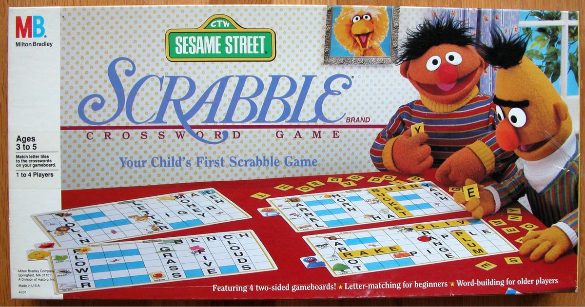 Sesame Street Scrabble Board Game BoardGameGeek