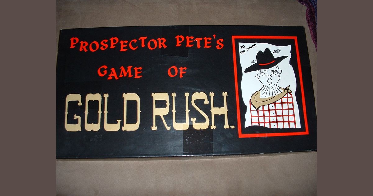 Gold Rush Board Game BoardGameGeek