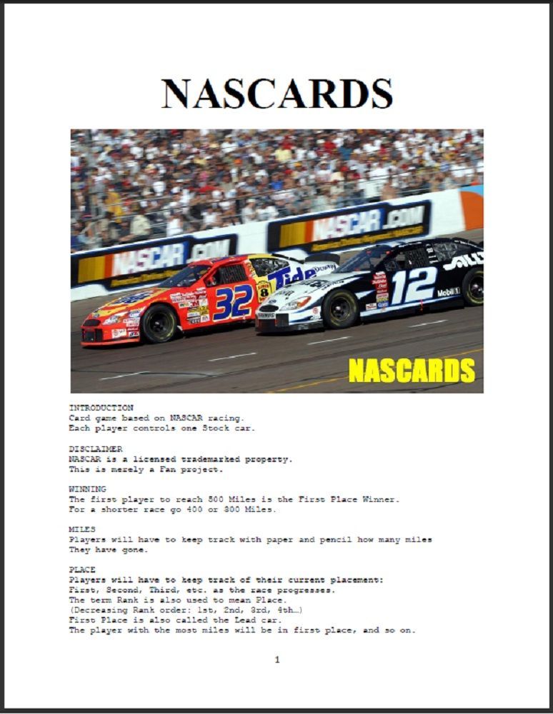 NASCARDS