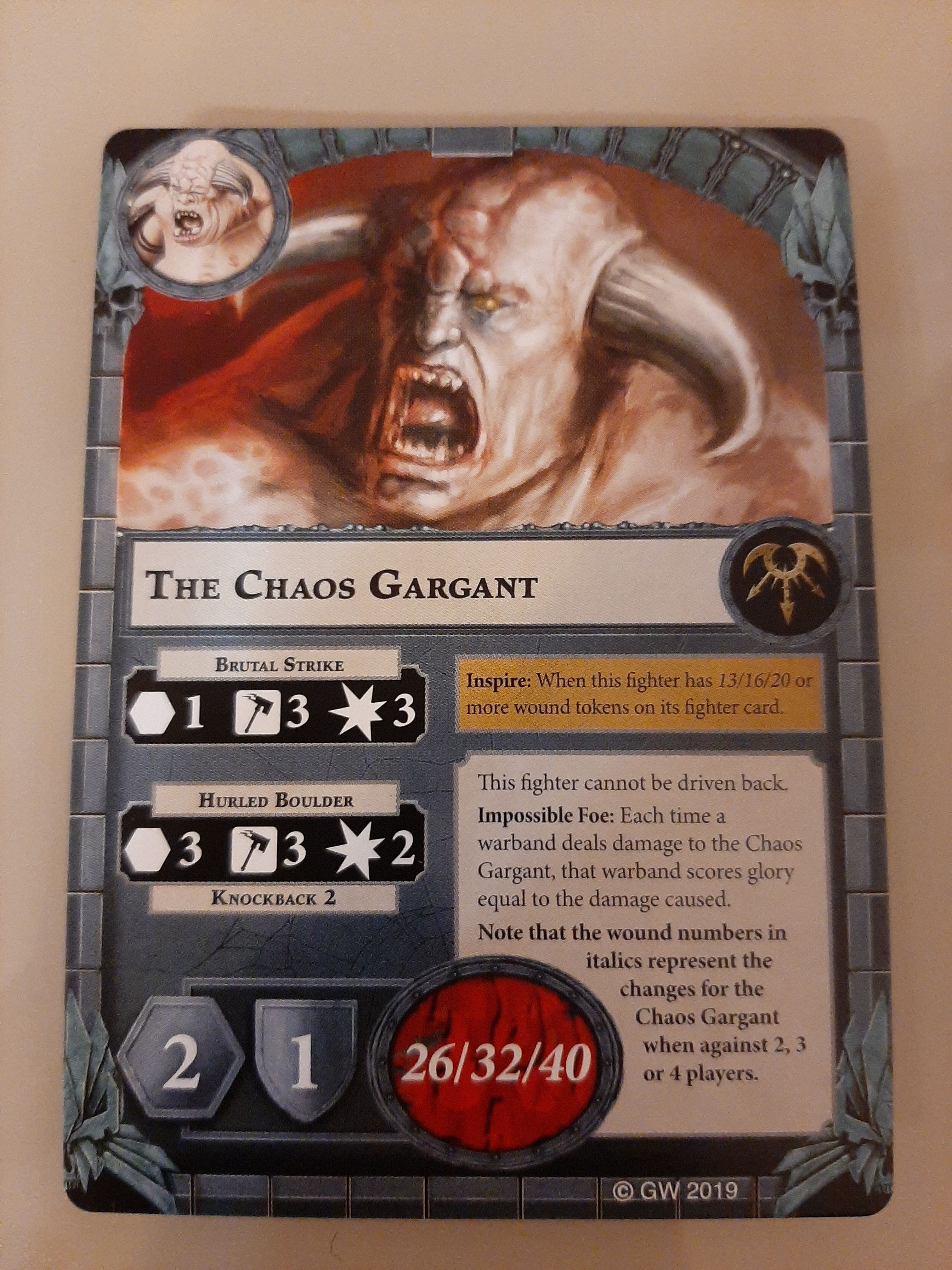 Warhammer Underworlds: White Dwarf Exclusive Chaos Gargant box art