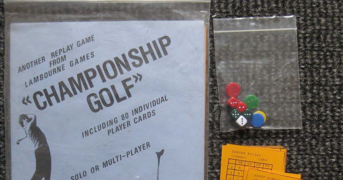 Championship Golf Board Game BoardGameGeek