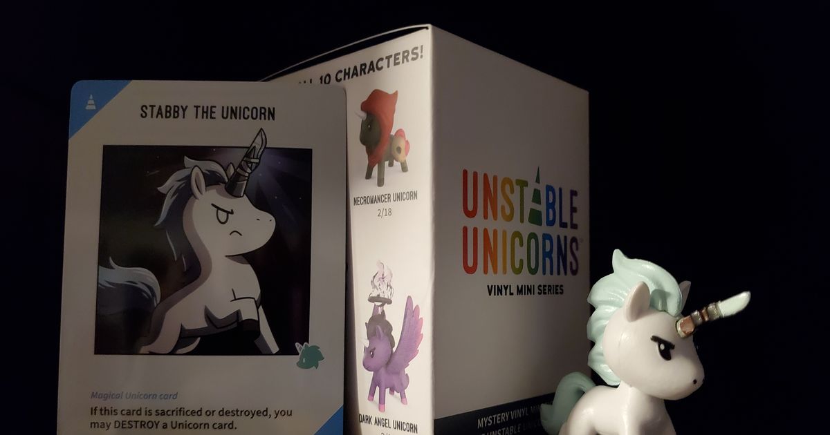 Unstable Unicorns Vinyl Mini Series Stabby The Unicorn Exclusive Foil