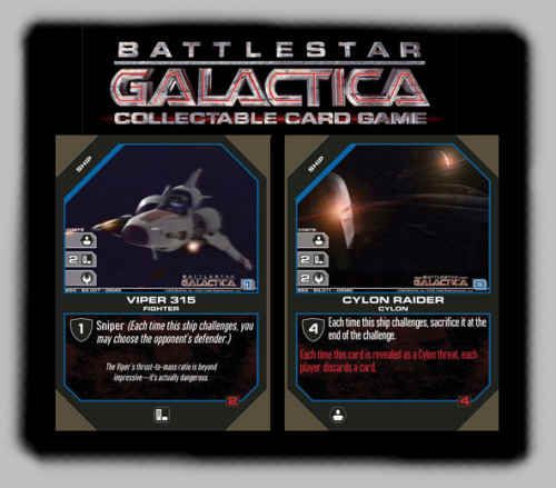 Battlestar Galactica CCG Two-Player Starter Set sealed x 2 with 62 cards per set 