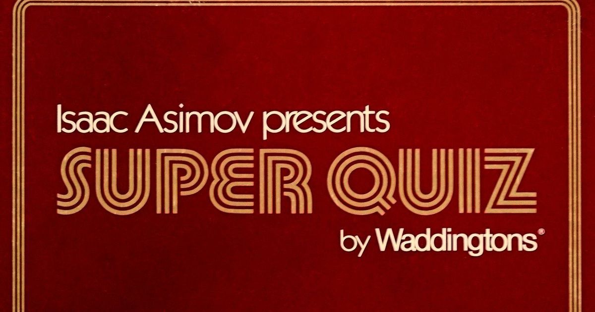 Isaac Asimov's Super Quiz Board Game BoardGameGeek