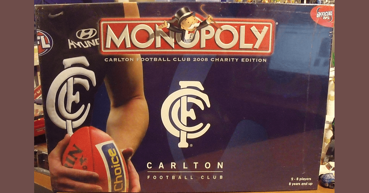 Monopoly Carlton Football Club 2008 Charity Edition Board Game