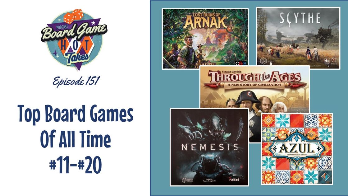 Top Board Games of All Time 2023 Edition (11-20), Board Game Hot Takes  Podcast