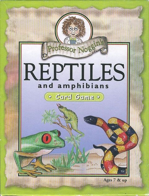 Professor Noggin's Reptiles and Amphibians Card Game Ages 7 & up for sale online 