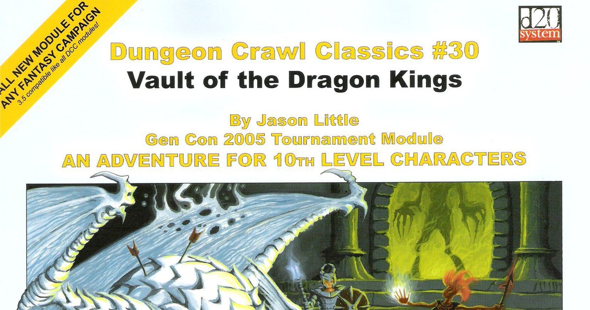 DCC 030 Vault of the Dragon Kings RPG Item BoardGameGeek