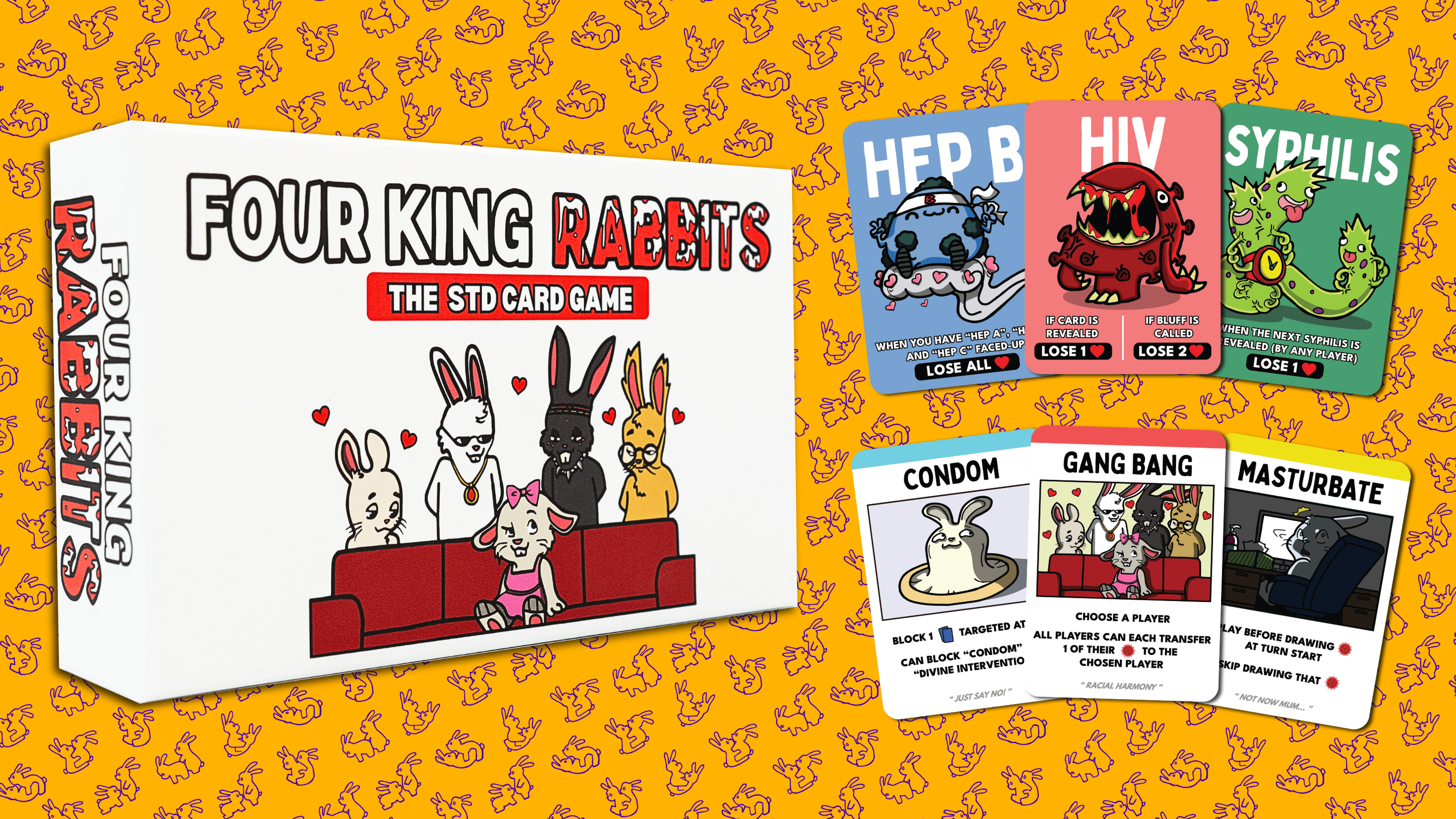 Four King Rabbits