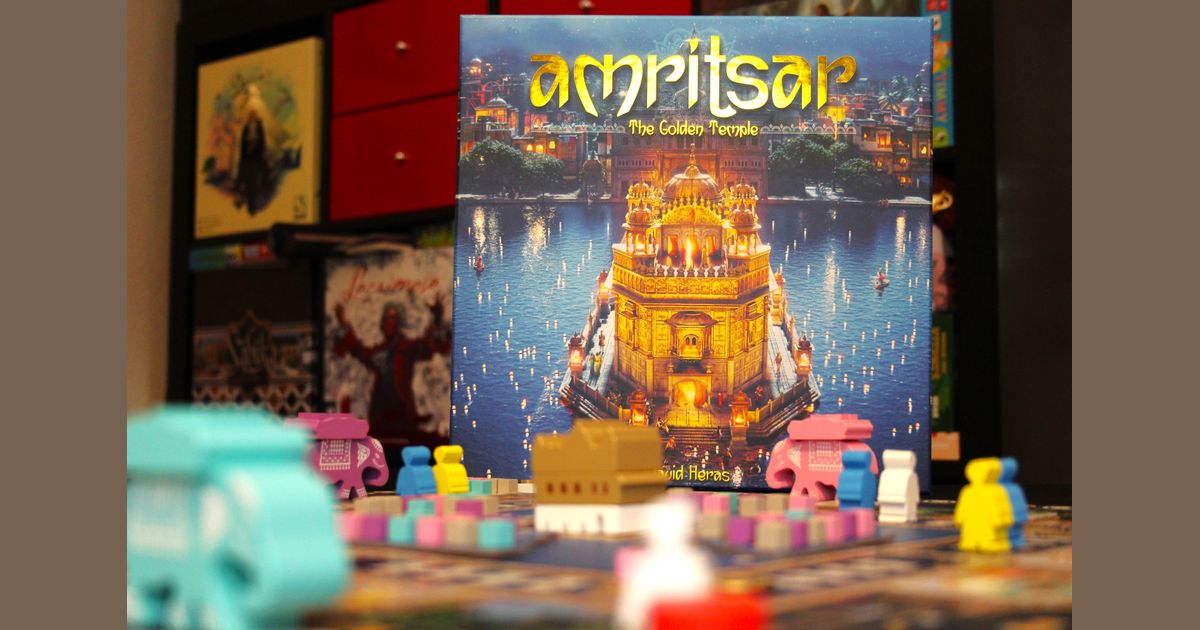 Amritsar The Golden Temple Board Game Reconstruct Sacred Marvel of India Strategy Game