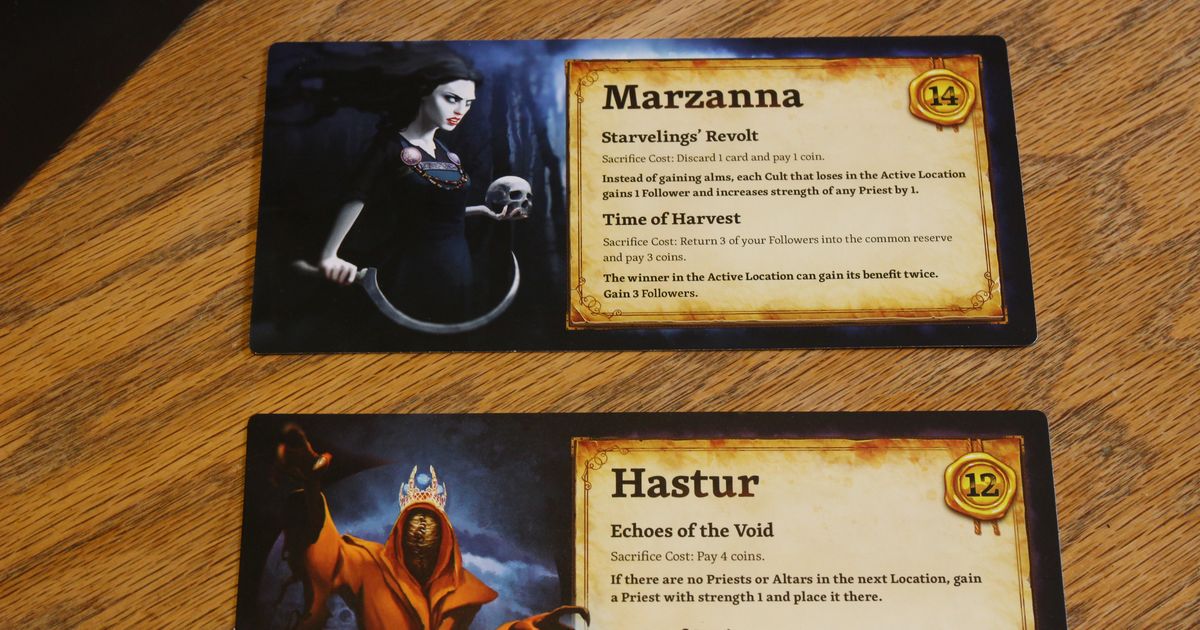 Cult: Hastur & Marzanna   Board Game   BoardGameGeek
