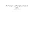 RPG Item: The Vampire and Vampirism Netbook