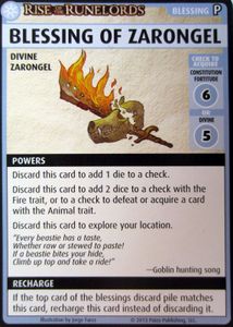 Pathfinder Adventure Card Game: Rise of the Runelords – "Blessing of Zarongel" Promo Card
