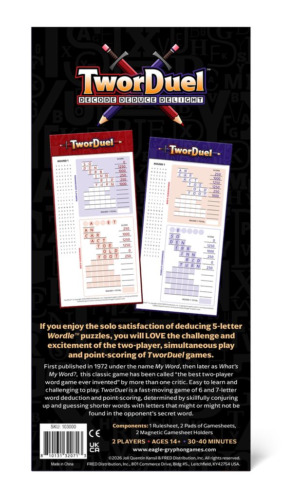 Illustration 7 de TworDuel™ — The Classic Two-Player Word Deduction Duel