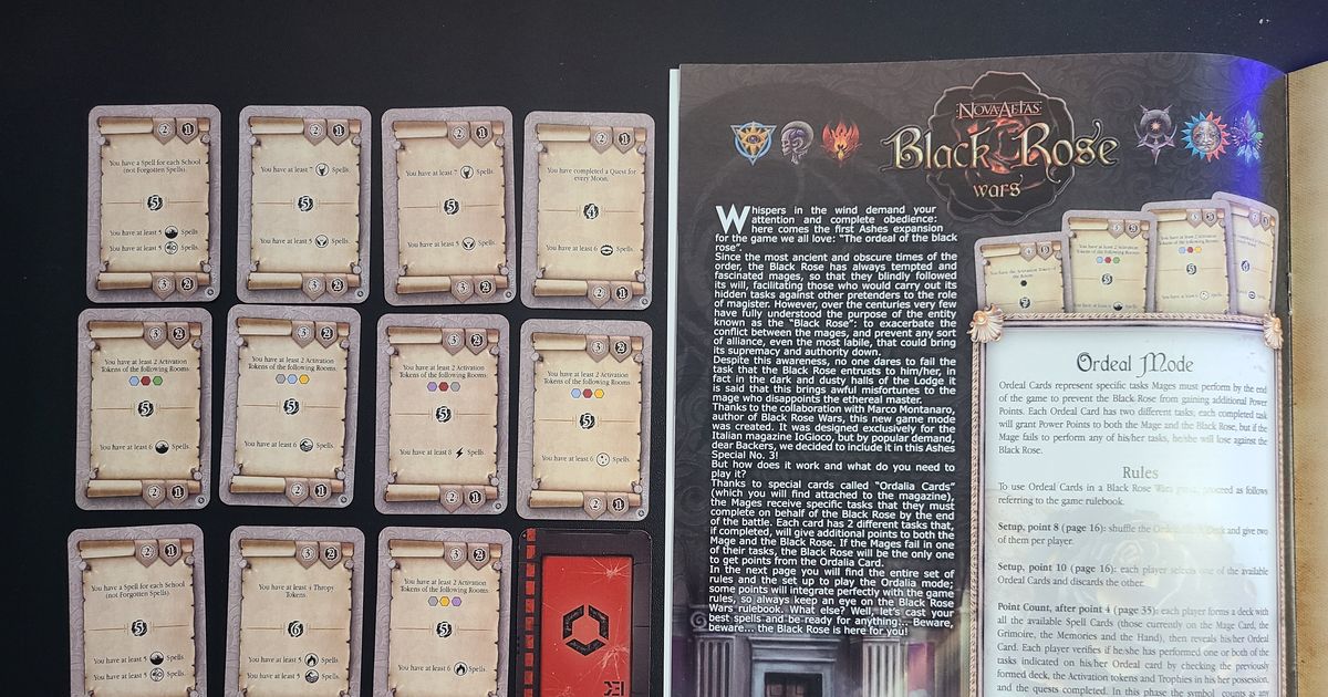 Black Rose Wars Ordeal Promo Cards Board Game BoardGameGeek