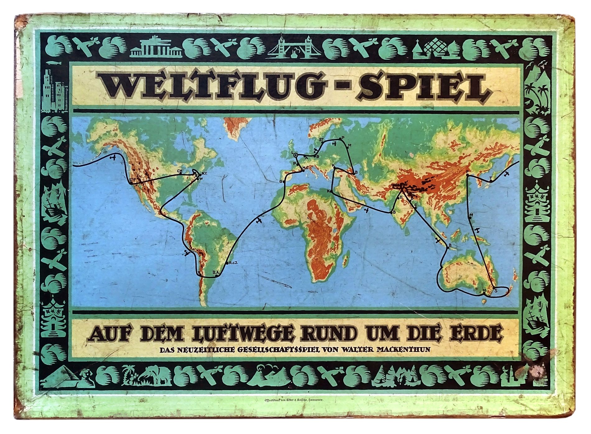 Weltflug-Spiel