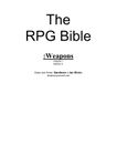 RPG Item: The RPG Bible: Weapons