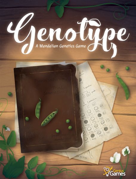 Genotype: A Mendelian Genetics Game, Genius Games, 2019 — front cover (image provided by the publisher)
