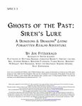 RPG Item: SPEC1-3: Ghosts of the Past: Siren's Lure
