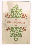 Who Knows?