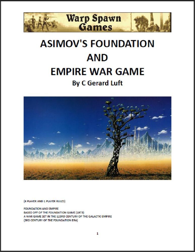 Asimov's Foundation and Empire War Game box art
