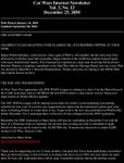 Issue: Car Wars Internet Newsletter (Vol 3 No 12 - December 2050)