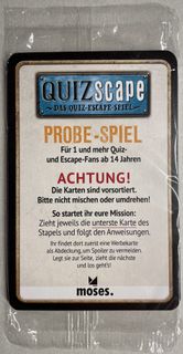 QUIZscape: Probe-Spiel