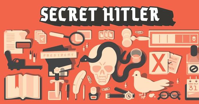 Jeu de société Version anglaise Secret Hitler révèle la carte de jeu de  puzzle de fête à trois boîtes rouges d'Hitler